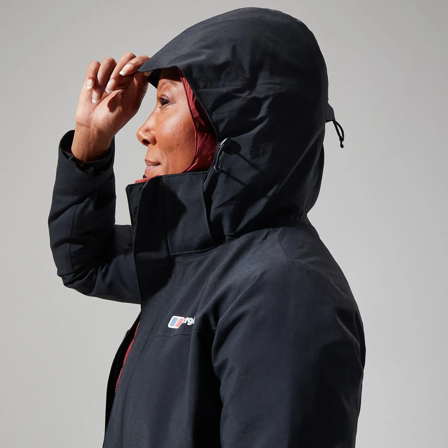 Berghaus Hillwalker InterActive Jacken für Damen - Schwarz-Damen Wasserdicht