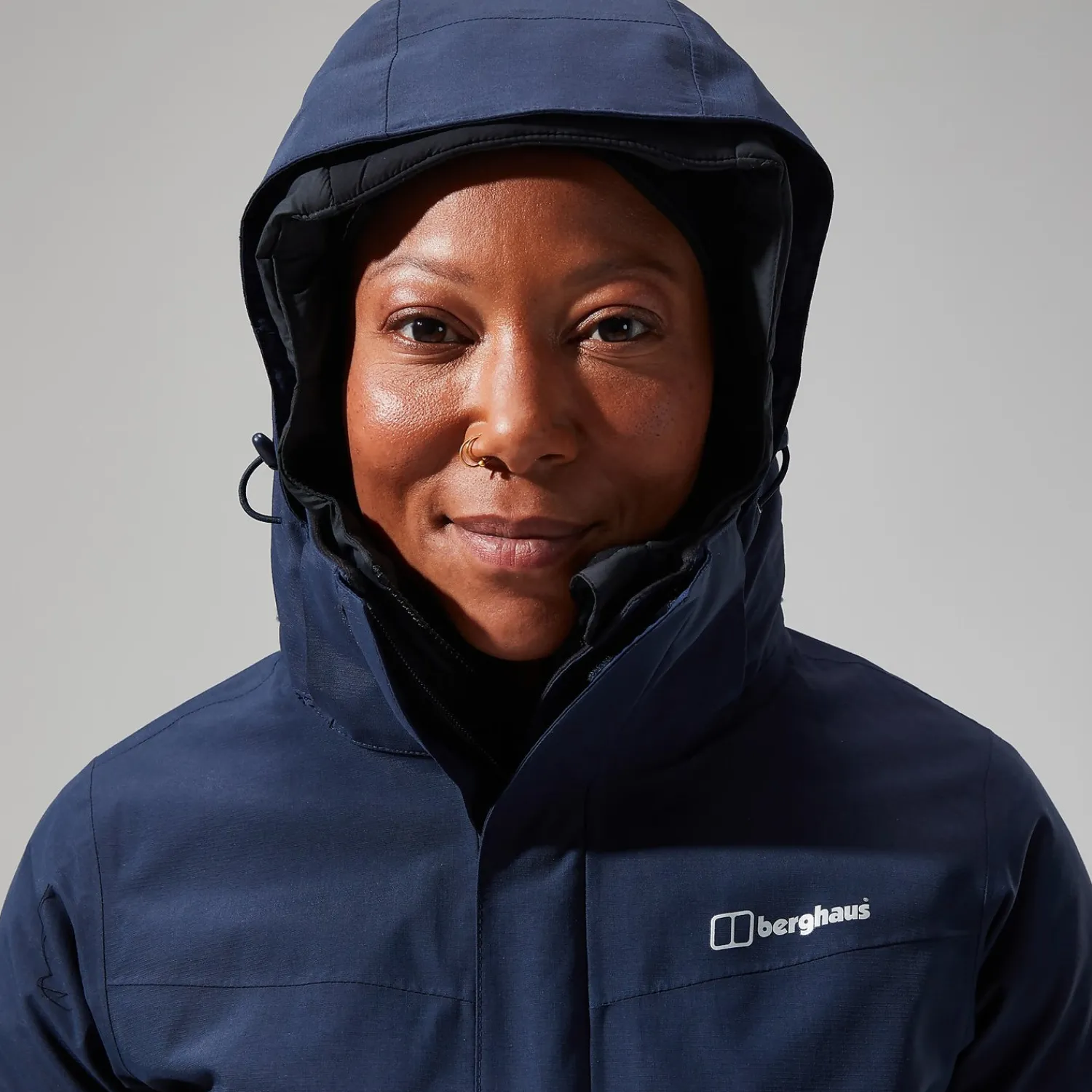 Berghaus Hillwalker InterActive Jacken für Damen - Dunkelblau-Damen Wasserdicht