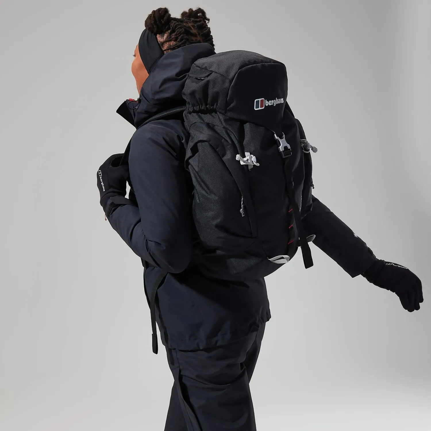 Berghaus Hillwalker InterActive Jacken für Damen - Schwarz-Damen Wasserdicht