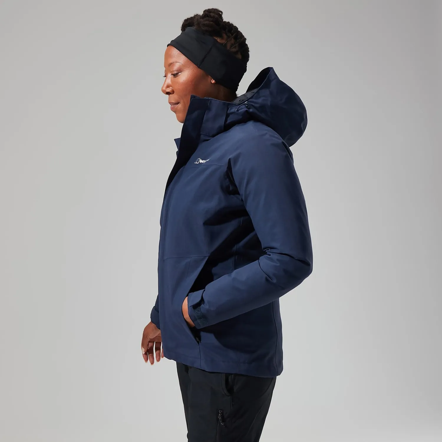 Berghaus Hillwalker InterActive Jacken für Damen - Dunkelblau-Damen Wasserdicht