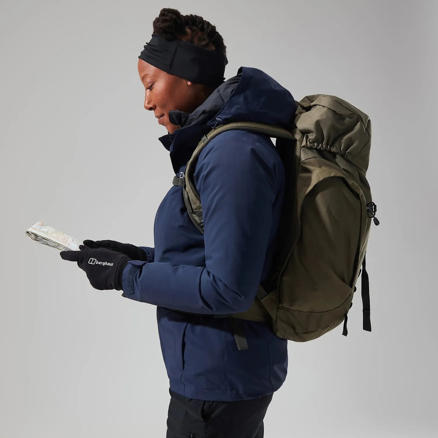Berghaus Hillwalker InterActive Jacken für Damen - Dunkelblau-Damen Wasserdicht