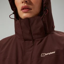 Berghaus Hillwalker InterActive Jacke für Damen - Braun-Damen Wasserdicht