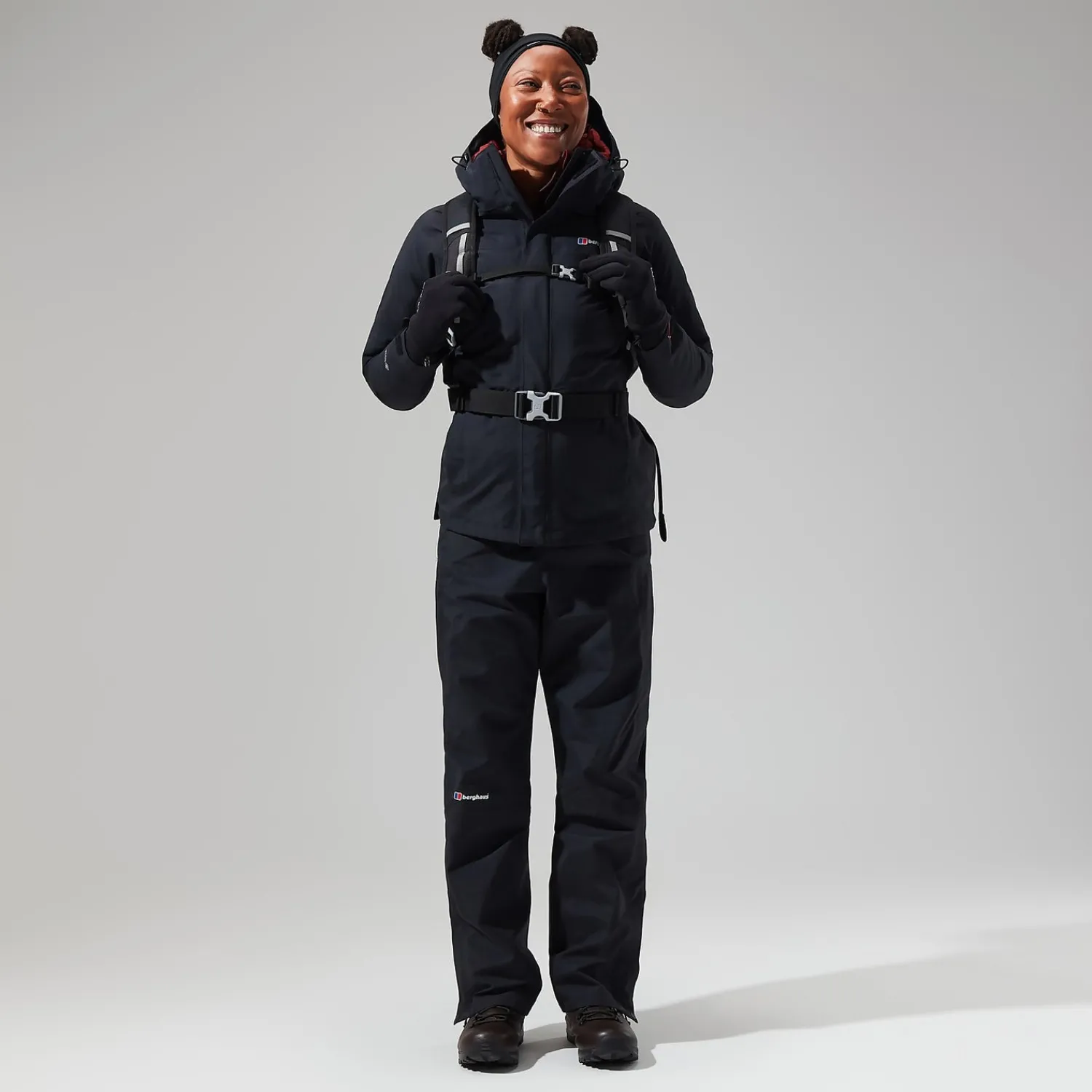 Berghaus Hillwalker InterActive Jacken für Damen - Schwarz-Damen Wasserdicht
