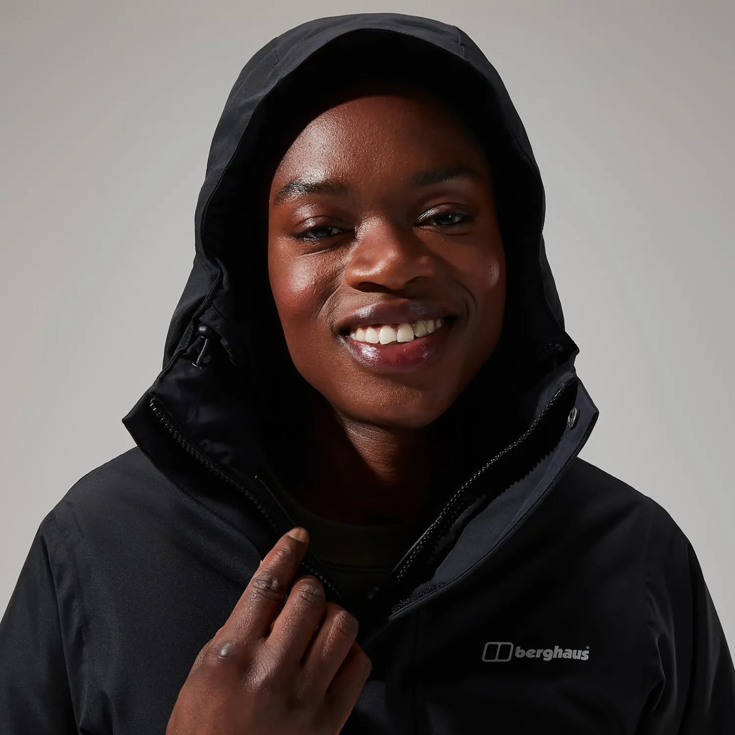 Berghaus Hinderwick Jacke für Damen - Schwarz-Damen Wasserdicht