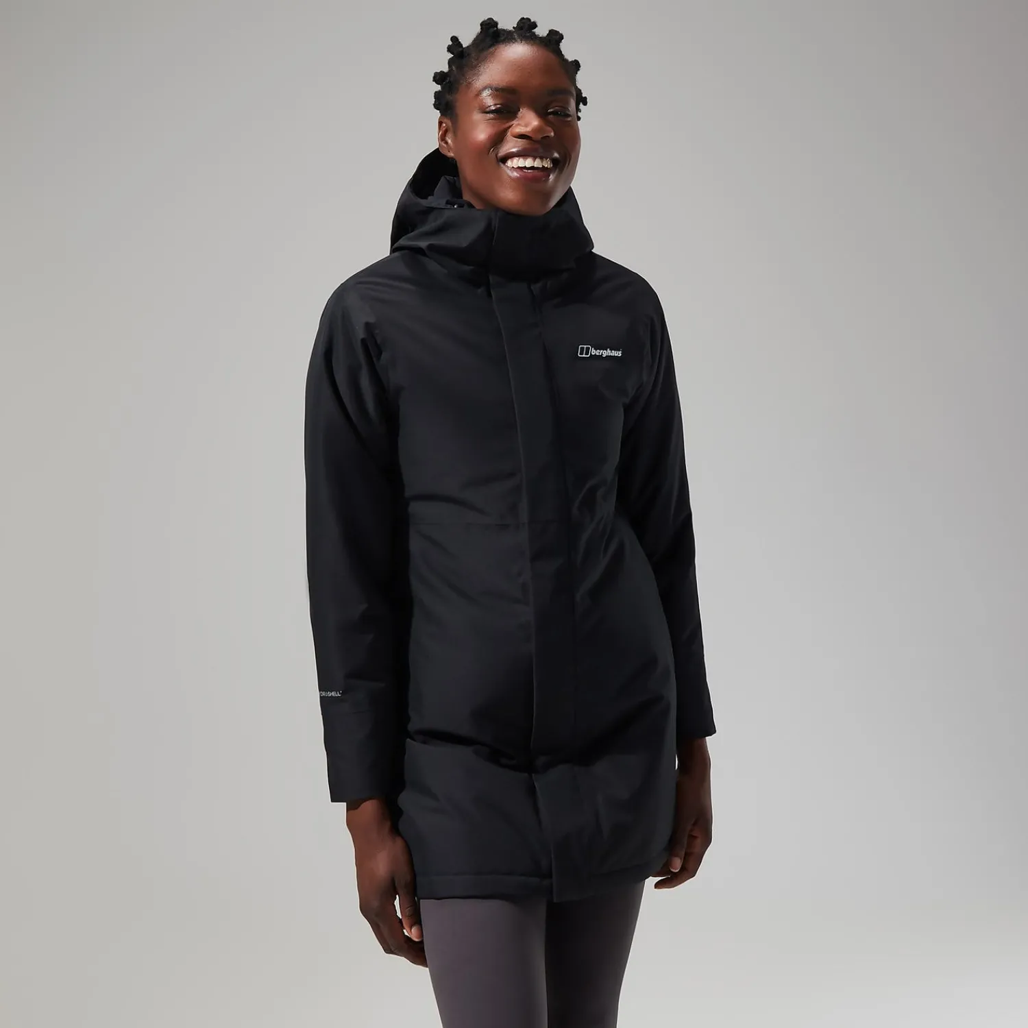 Berghaus Hinderwick Jacke für Damen - Schwarz-Damen Wasserdicht