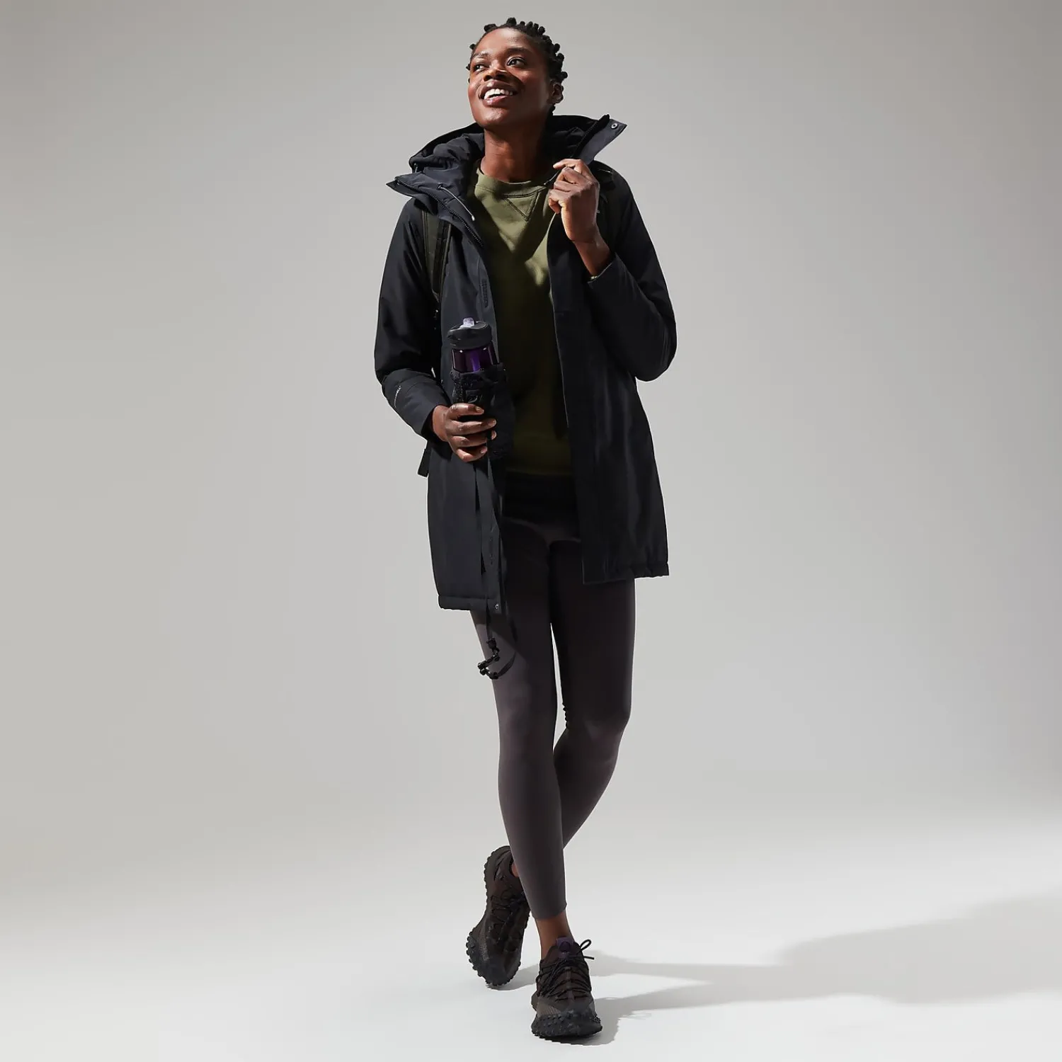 Berghaus Hinderwick Jacke für Damen - Schwarz-Damen Wasserdicht