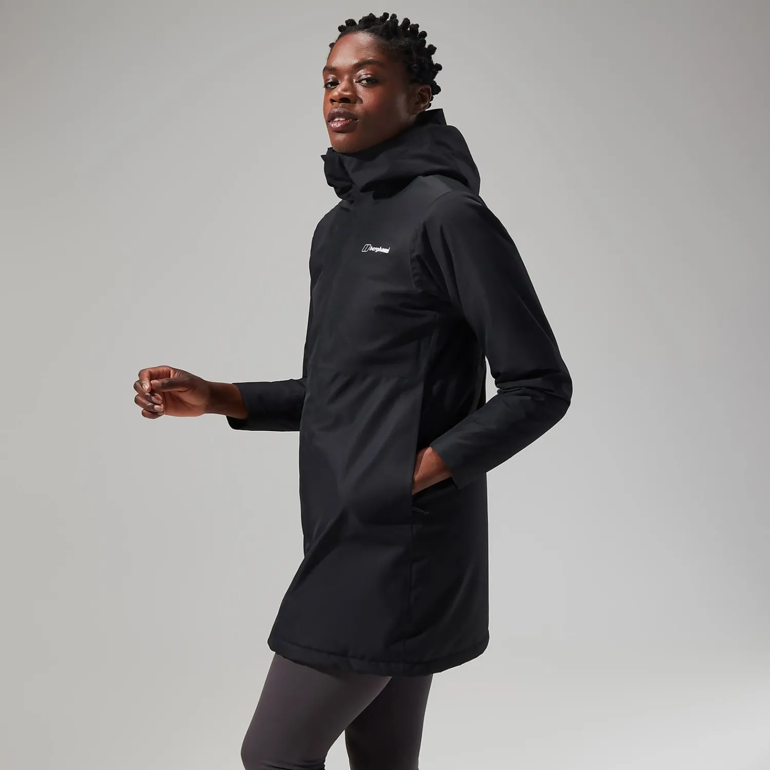 Berghaus Hinderwick Jacke für Damen - Schwarz-Damen Wasserdicht