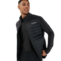 Berghaus Hottar Hybrid Jacke für Herren - Schwarz-Herren Isolierend