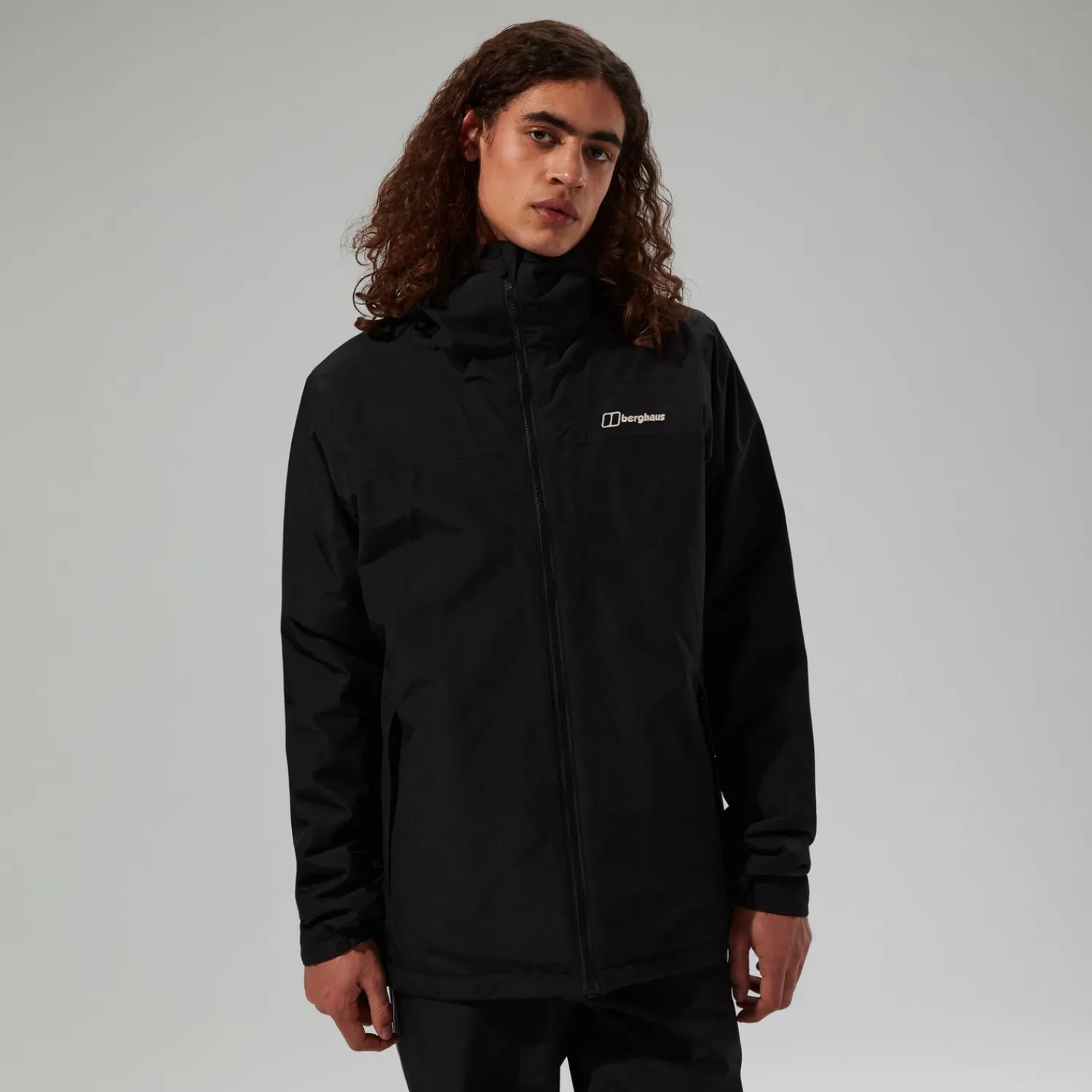 Berghaus Isolierte Deluge Pro 3.0 Herren-Regenjacke - Schwarz-Herren Wasserdicht