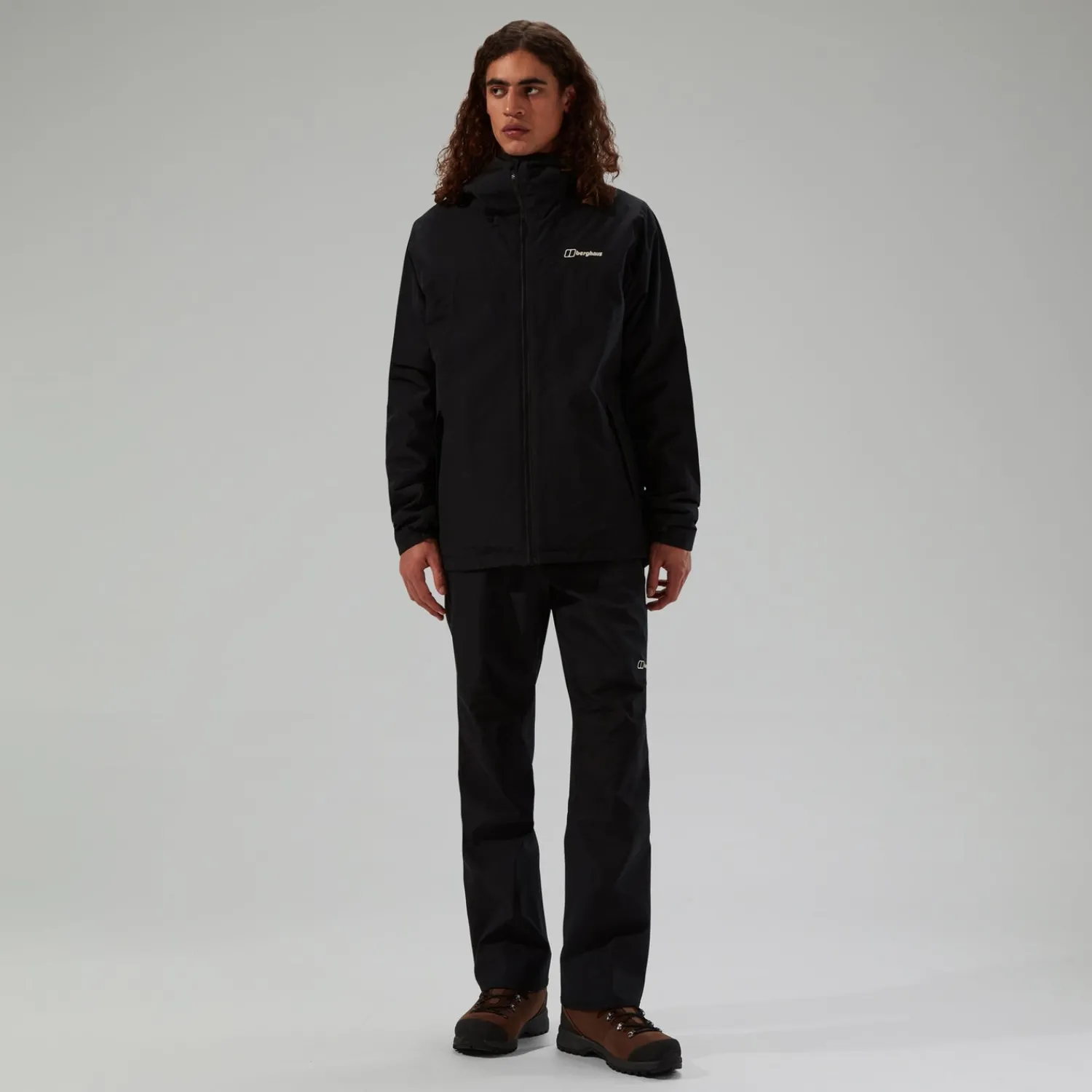 Berghaus Isolierte Deluge Pro 3.0 Herren-Regenjacke - Schwarz-Herren Wasserdicht