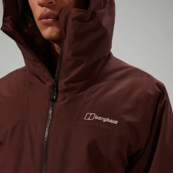 Berghaus Isolierte Deluge Pro 3.0 Herren-Regenjacke - Braun-Herren Wasserdicht