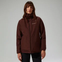 Berghaus Isolierte wasserdichte Deluge Pro 3.0 Damen-Jacke - Braun-Damen Wasserdicht