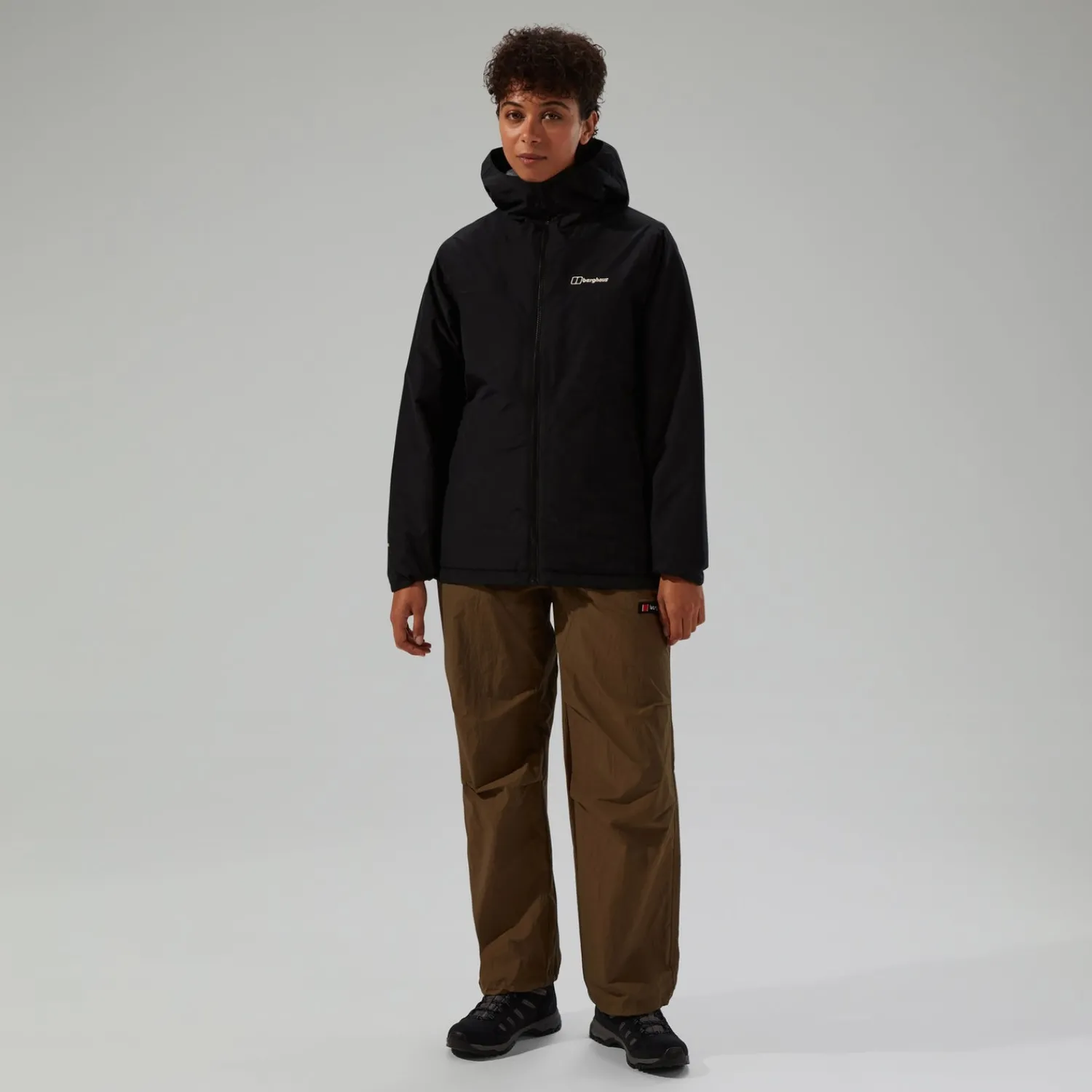 Berghaus Isolierte wasserdichte Deluge Pro 3.0 Damen-Jacke - Schwarz-Damen Wasserdicht