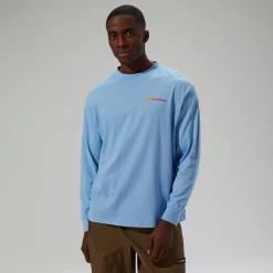 Berghaus Langarm Mera Peak Unisex-Shirt - Blau-Damen T-shirts | T-shirts