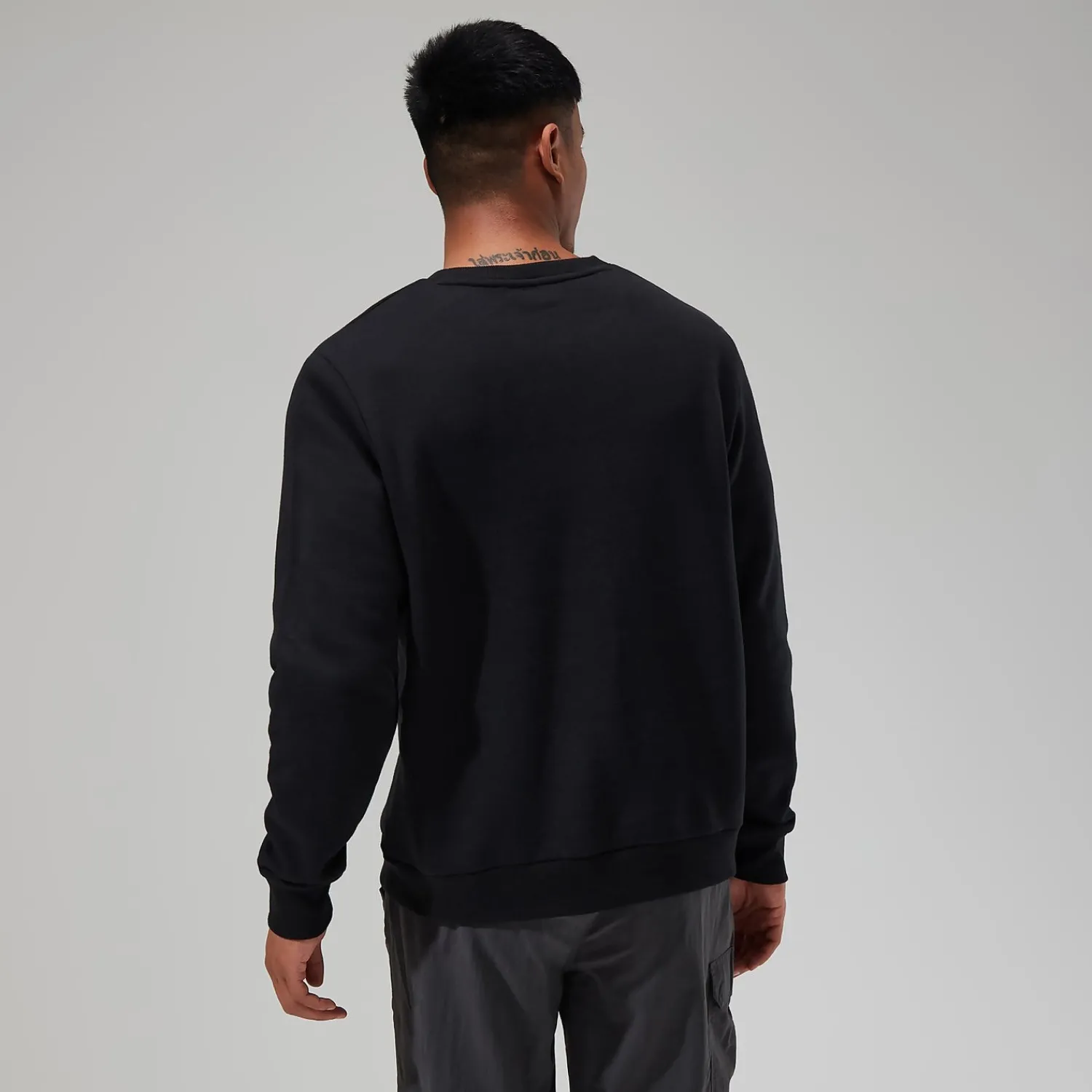 Berghaus Logo Crew für Herren - Schwarz-Herren Hoodies Und Sweatshirts