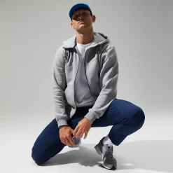 Berghaus Logo Full Zip Hoodie für Herren - Dunkelgrau-Herren Hoodies Und Sweatshirts | Fleece