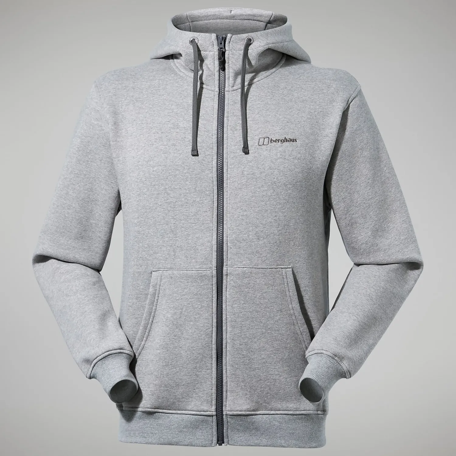 Berghaus Logo Full Zip Hoodie für Herren - Dunkelgrau-Herren Hoodies Und Sweatshirts | Fleece