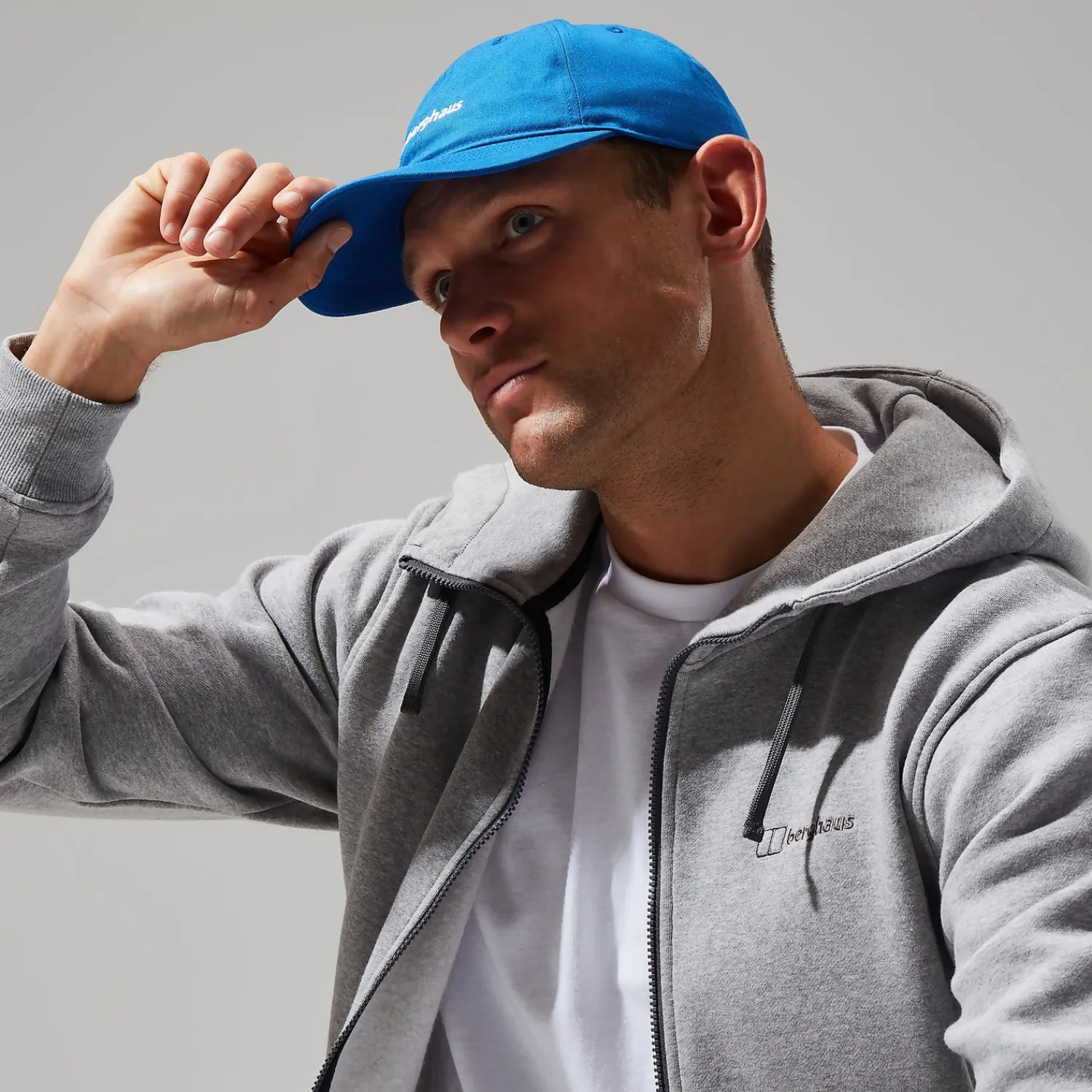 Berghaus Logo Full Zip Hoodie für Herren - Dunkelgrau-Herren Hoodies Und Sweatshirts | Fleece
