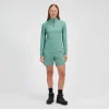 Berghaus 24/7 Long Sleeve Half Zip Tech T-Shirt für Damen - Grün-Damen Baselayer