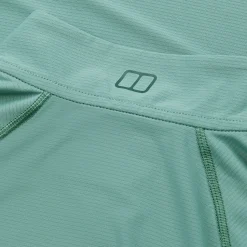 Berghaus 24/7 Long Sleeve Half Zip Tech T-Shirt für Damen - Grün-Damen Baselayer