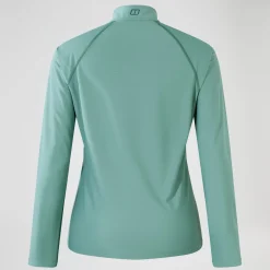 Berghaus 24/7 Long Sleeve Half Zip Tech T-Shirt für Damen - Grün-Damen Baselayer
