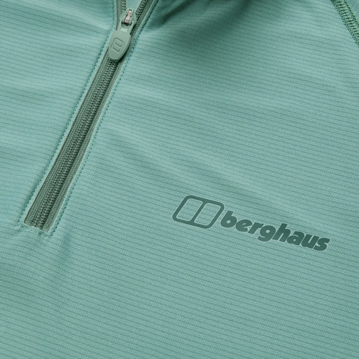 Berghaus 24/7 Long Sleeve Half Zip Tech T-Shirt für Damen - Grün-Damen Baselayer