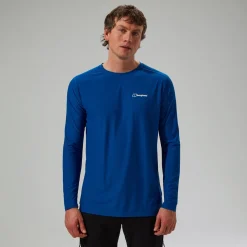 Berghaus 247 Long Sleeve Tech T-Shirt für Herren - Blau-Herren Baselayer