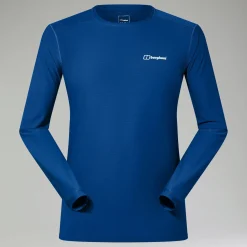 Berghaus 247 Long Sleeve Tech T-Shirt für Herren - Blau-Herren Baselayer