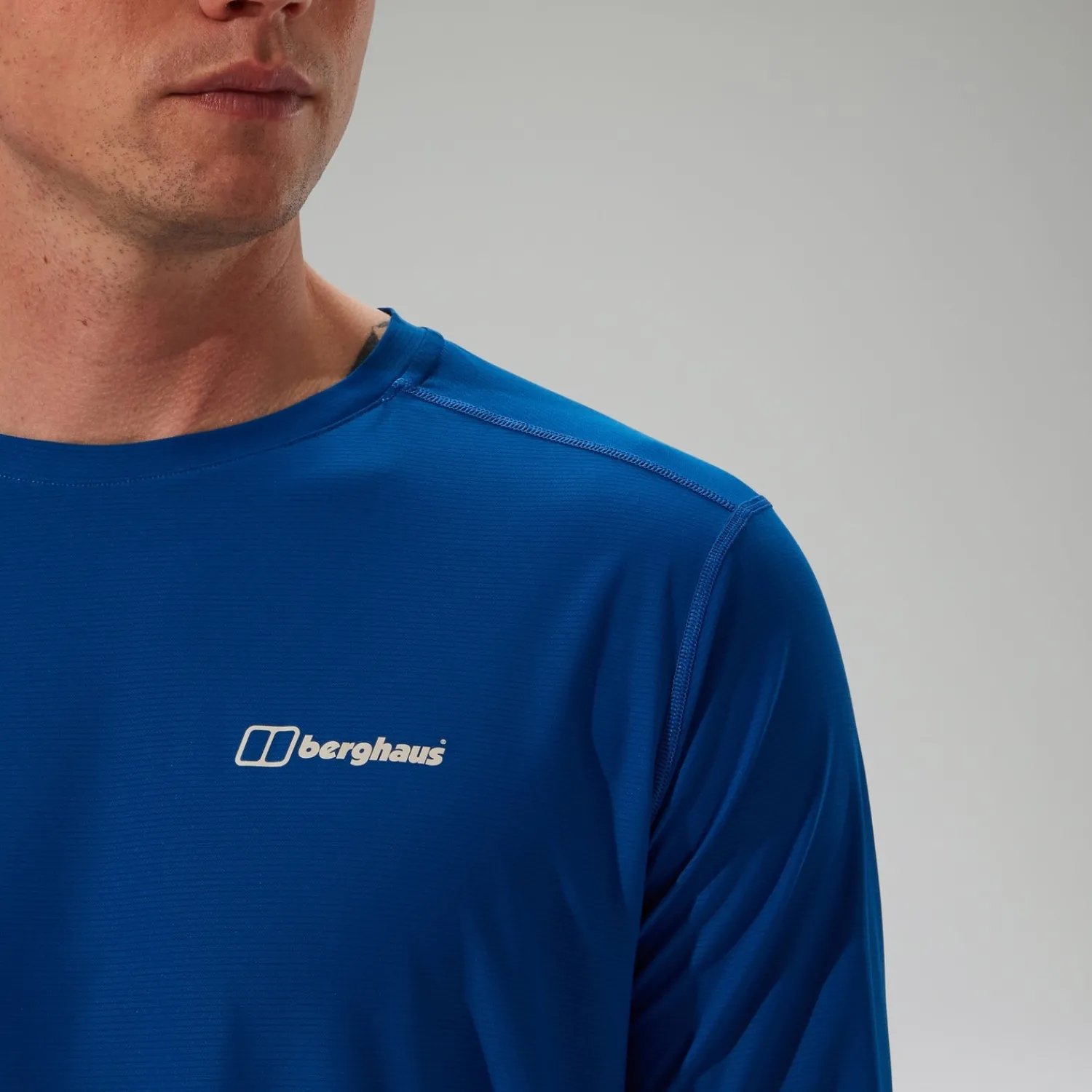 Berghaus 247 Long Sleeve Tech T-Shirt für Herren - Blau-Herren Baselayer
