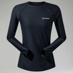 Berghaus 24/7 Long Sleeve T-Shirt für Damen - Schwarz-Damen Baselayer