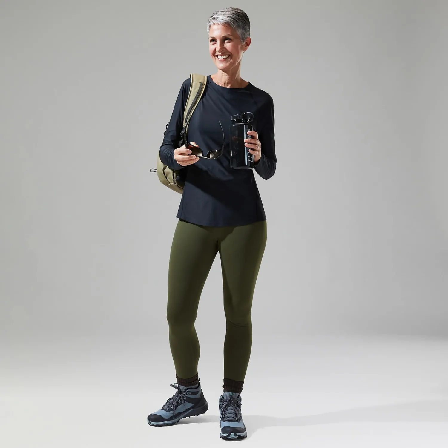 Berghaus 24/7 Long Sleeve T-Shirt für Damen - Schwarz-Damen Baselayer