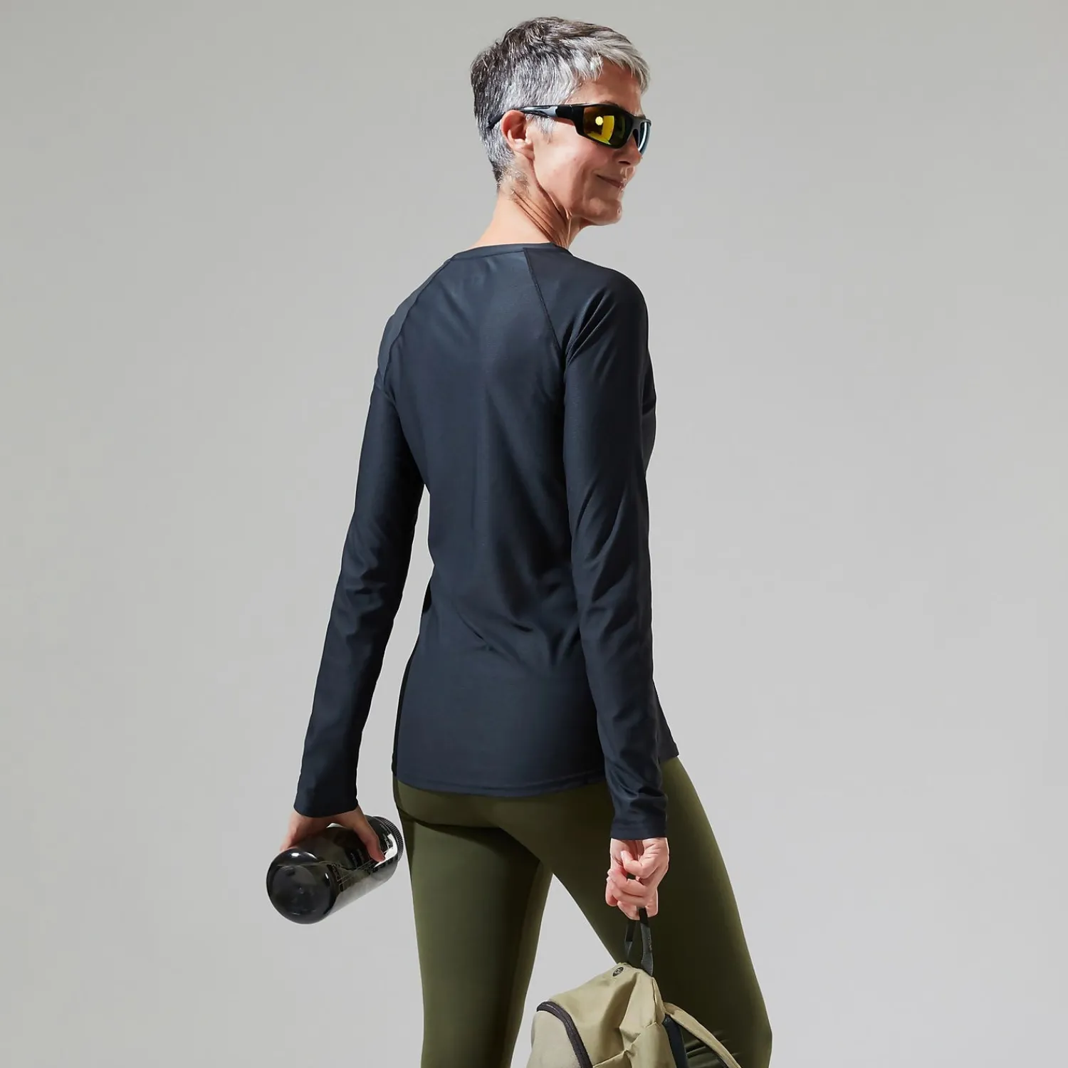 Berghaus 24/7 Long Sleeve T-Shirt für Damen - Schwarz-Damen Baselayer