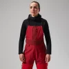 Berghaus MTN Arete Descend GTX Bib Pants für Damen - Rot-Damen Überhosen | Lange Hosen
