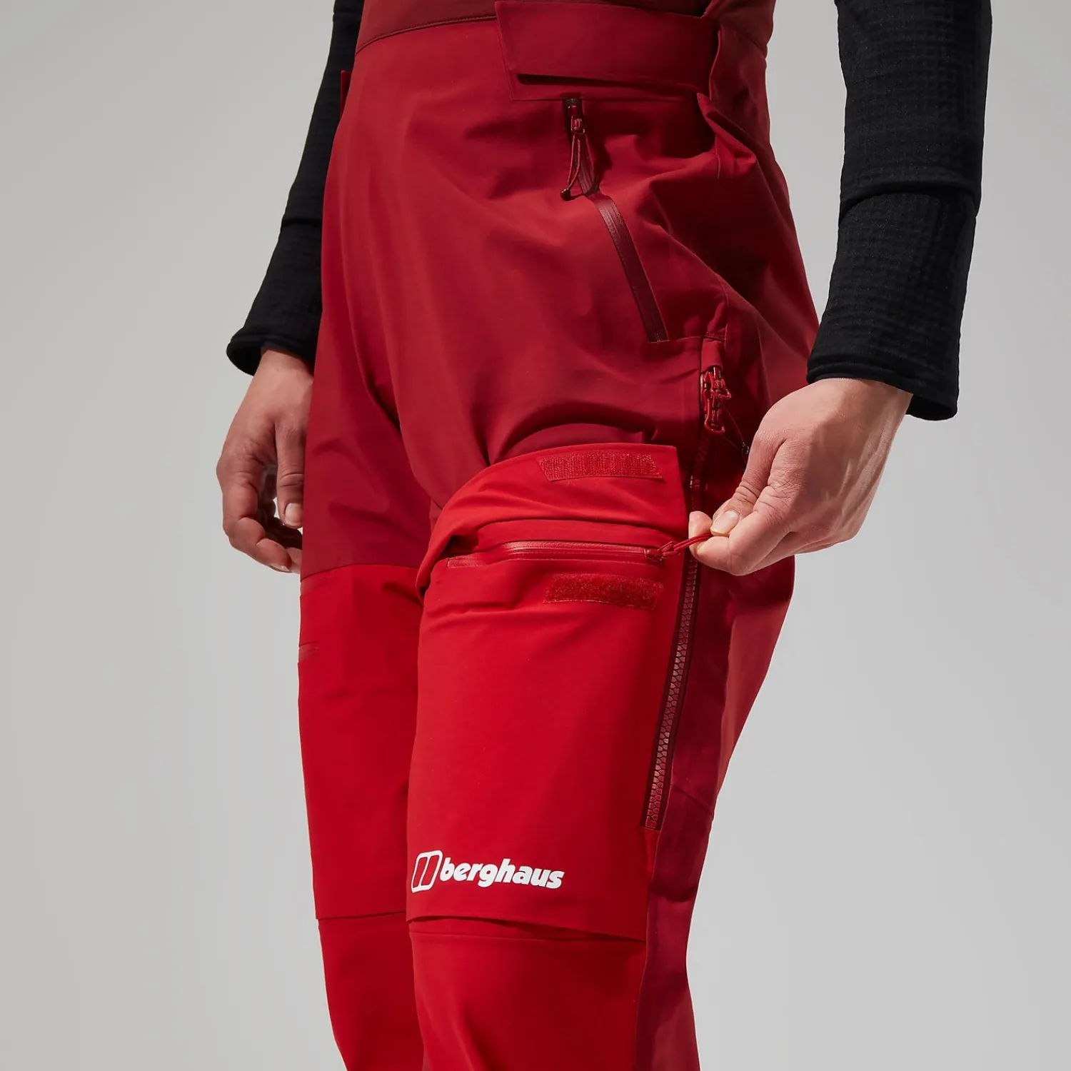 Berghaus MTN Arete Descend GTX Bib Pants für Damen - Rot-Damen Überhosen | Lange Hosen