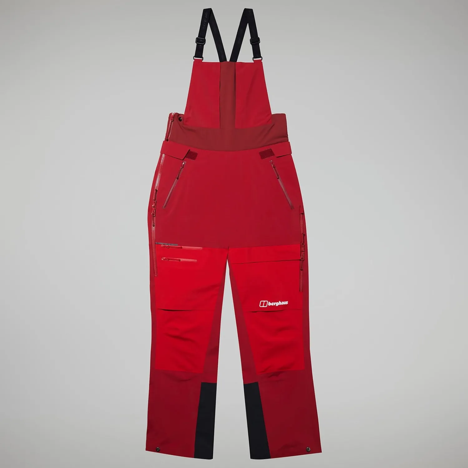 Berghaus MTN Arete Descend GTX Bib Pants für Damen - Rot-Damen Überhosen | Lange Hosen