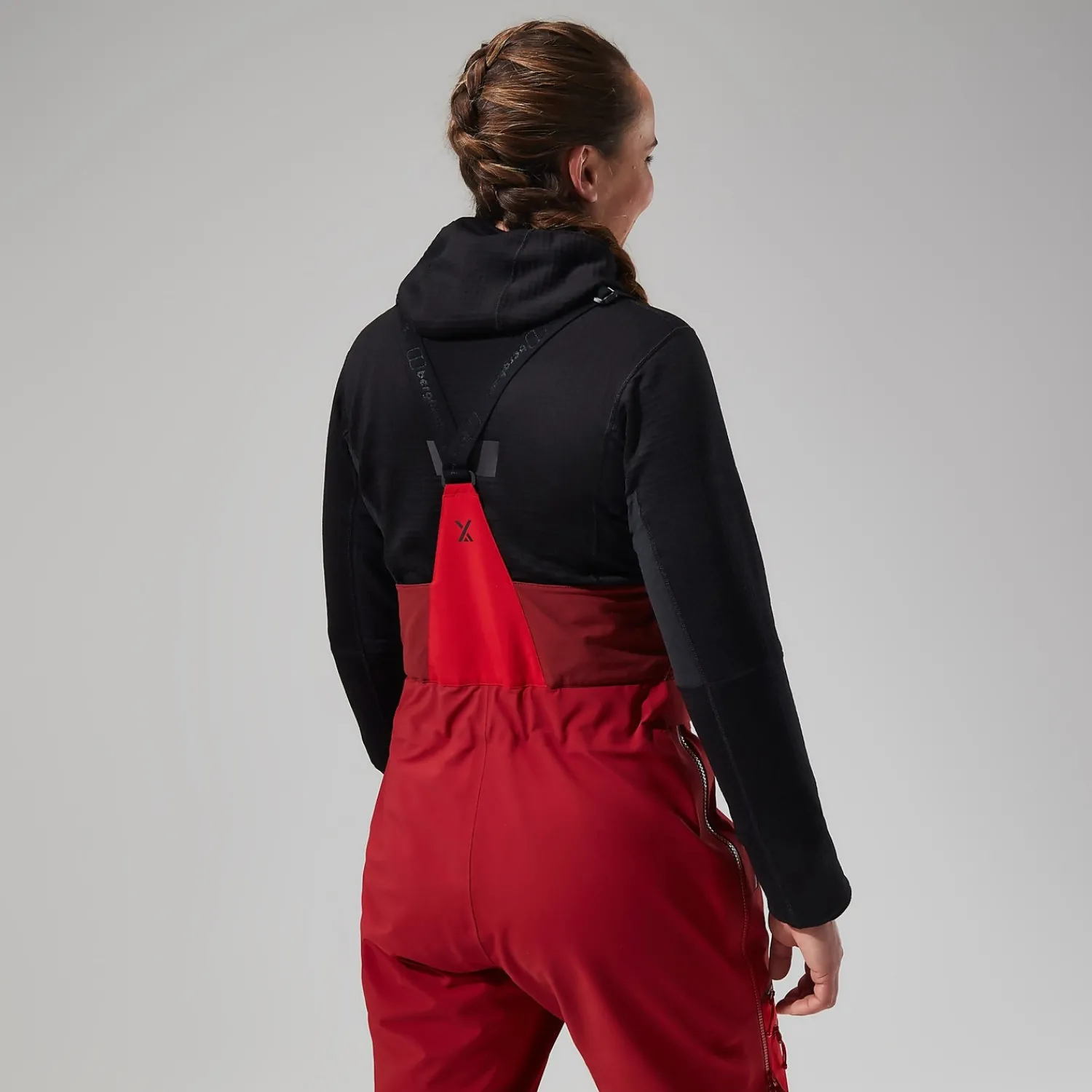 Berghaus MTN Arete Descend GTX Bib Pants für Damen - Rot-Damen Überhosen | Lange Hosen