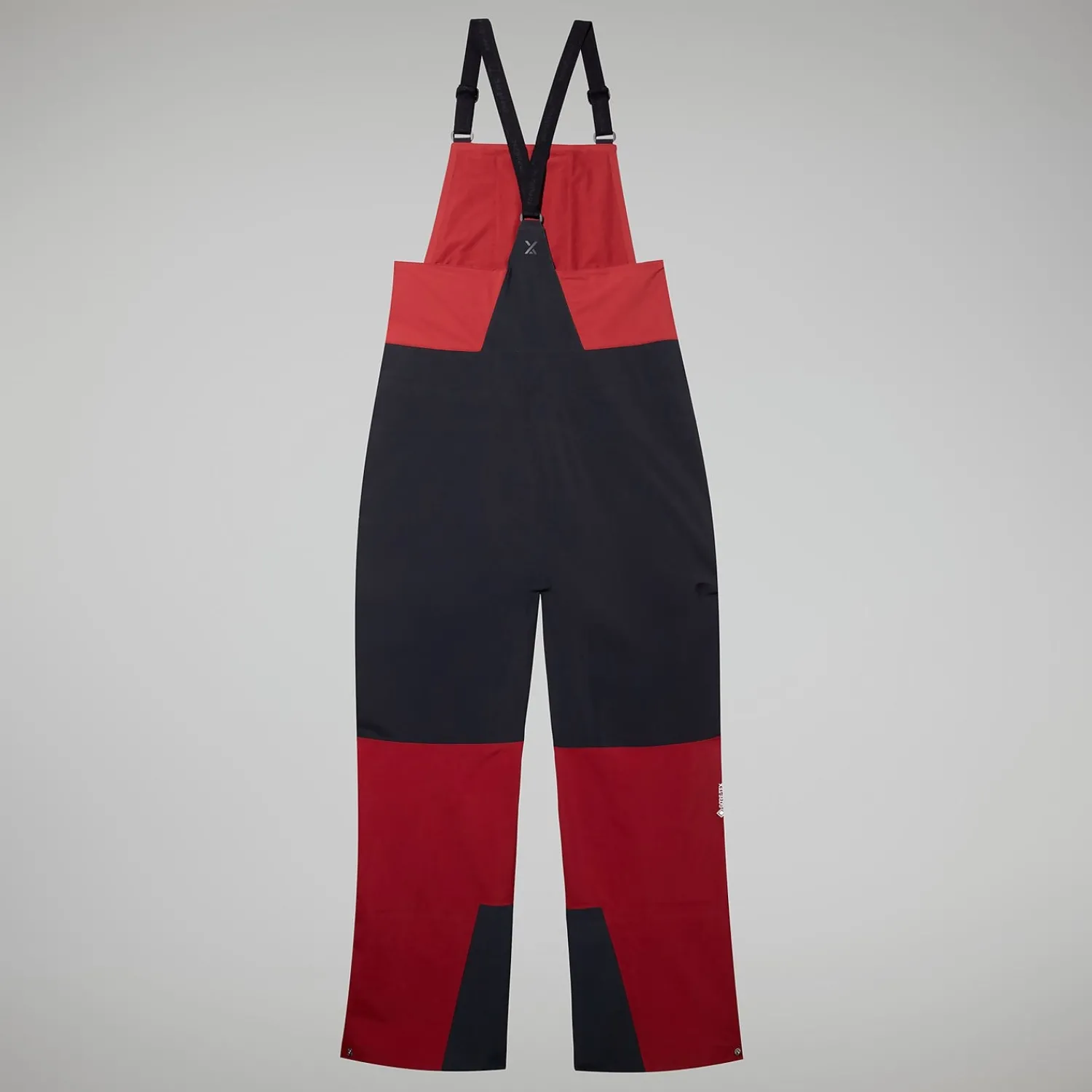 Berghaus MTN Arete Descend GTX Bib Pants für Herren - Dunkelrot/Schwarz-Herren Überhosen | Lange Hosen