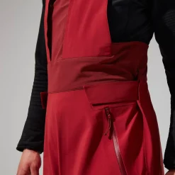 Berghaus MTN Arete Descend GTX Bib Pants für Damen - Rot-Damen Überhosen | Lange Hosen