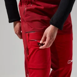 Berghaus MTN Arete Descend GTX Bib Pants für Damen - Rot-Damen Überhosen | Lange Hosen