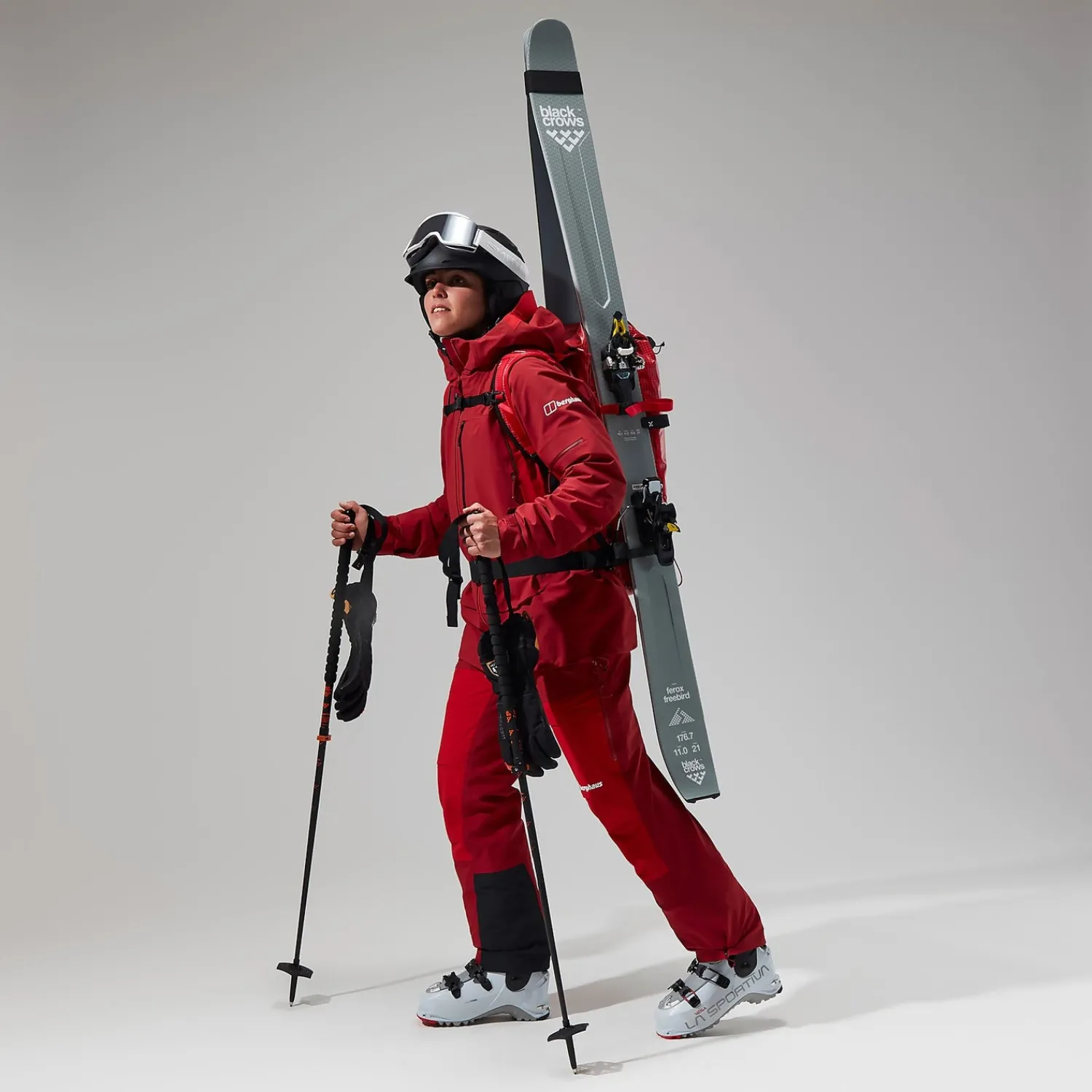 Berghaus MTN Arete Descend GTX Jacken für Damen - Rot-Damen Wasserdicht