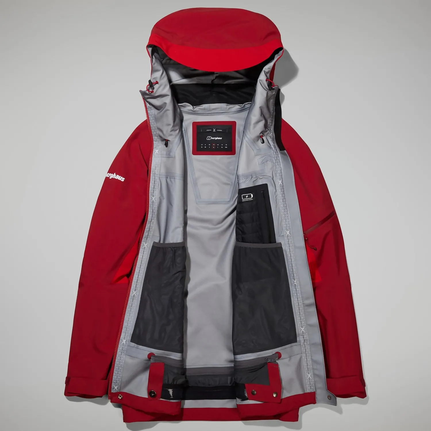 Berghaus MTN Arete Descend GTX Jacken für Damen - Rot-Damen Wasserdicht