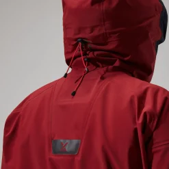 Berghaus MTN Arete Descend GTX Jacken für Herren - Dunkelrot/Schwarz-Herren Wasserdicht