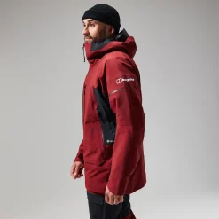 Berghaus MTN Arete Descend GTX Jacken für Herren - Dunkelrot/Schwarz-Herren Wasserdicht
