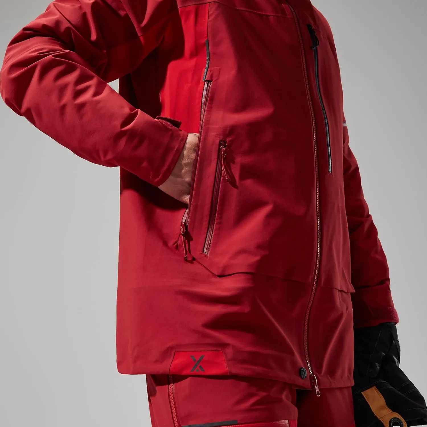 Berghaus MTN Arete Descend GTX Jacken für Damen - Rot-Damen Wasserdicht
