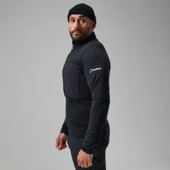 Berghaus MTN Arete LB Half Zip Fleece für Herren - Schwarz-Herren Fleece