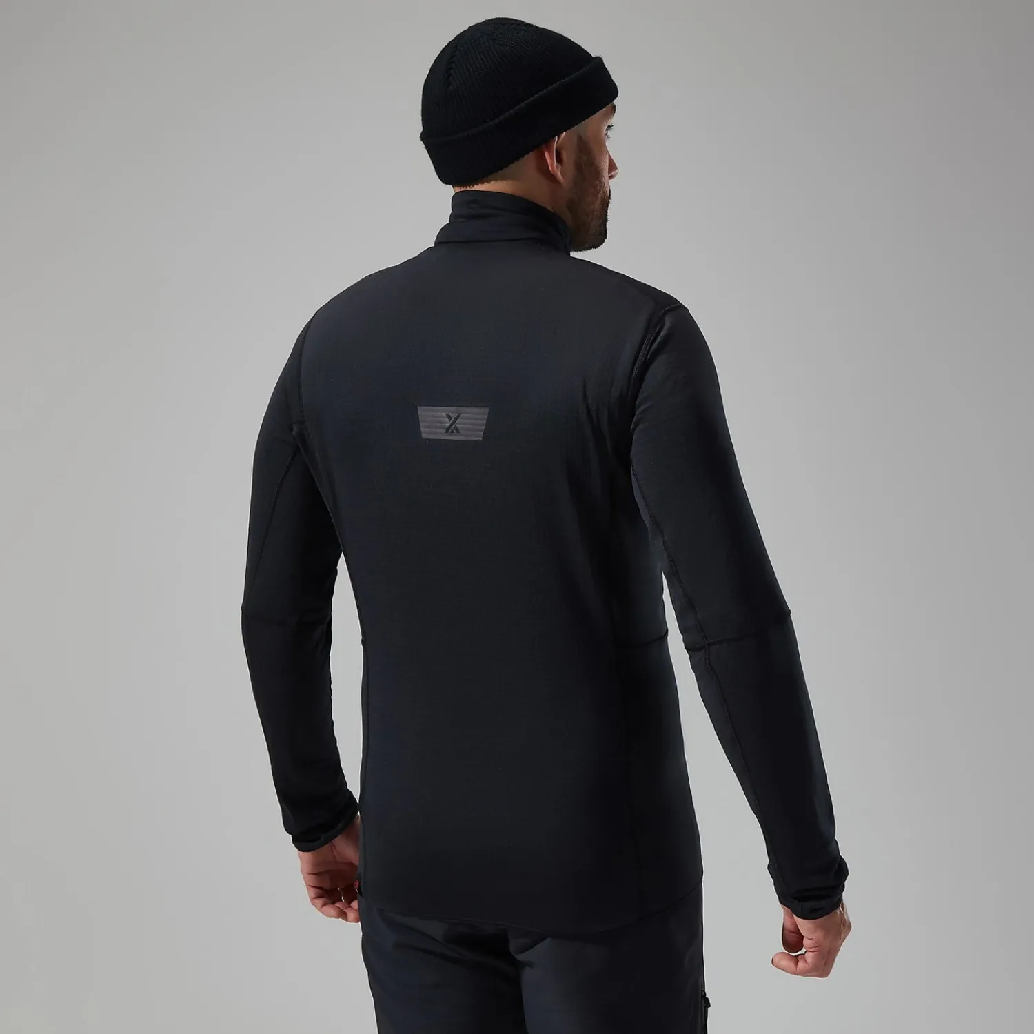 Berghaus MTN Arete LB Half Zip Fleece für Herren - Schwarz-Herren Fleece
