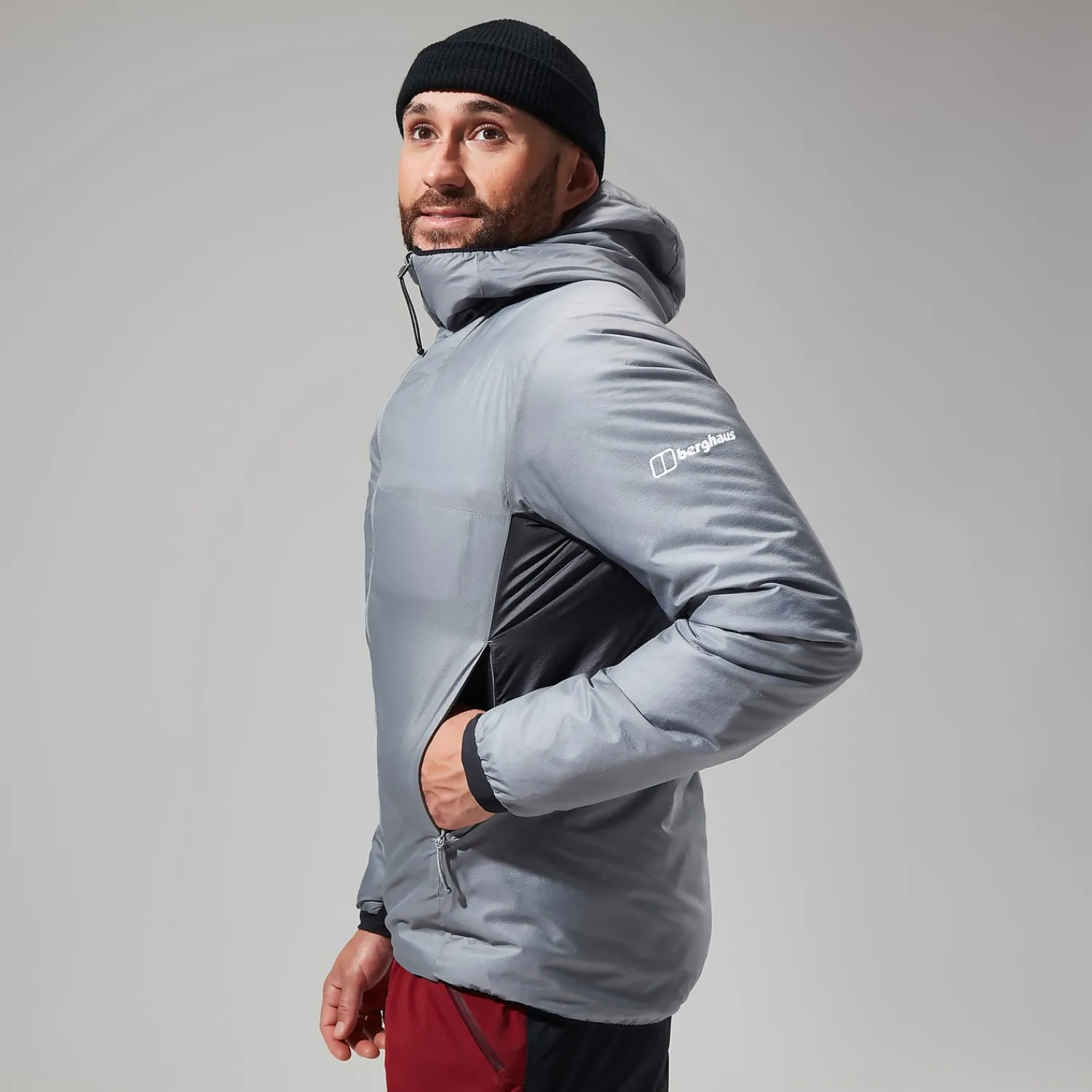 Berghaus MTN Arete LB Synthetischer Hoodie für Herren - Grau-Herren Hoodies Und Sweatshirts
