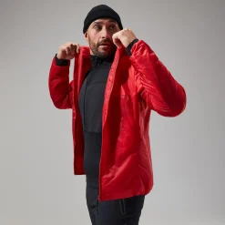 Berghaus MTN Arete LB Synthetischer Hoodie für Herren - Rot/Schwarz-Herren Hoodies Und Sweatshirts