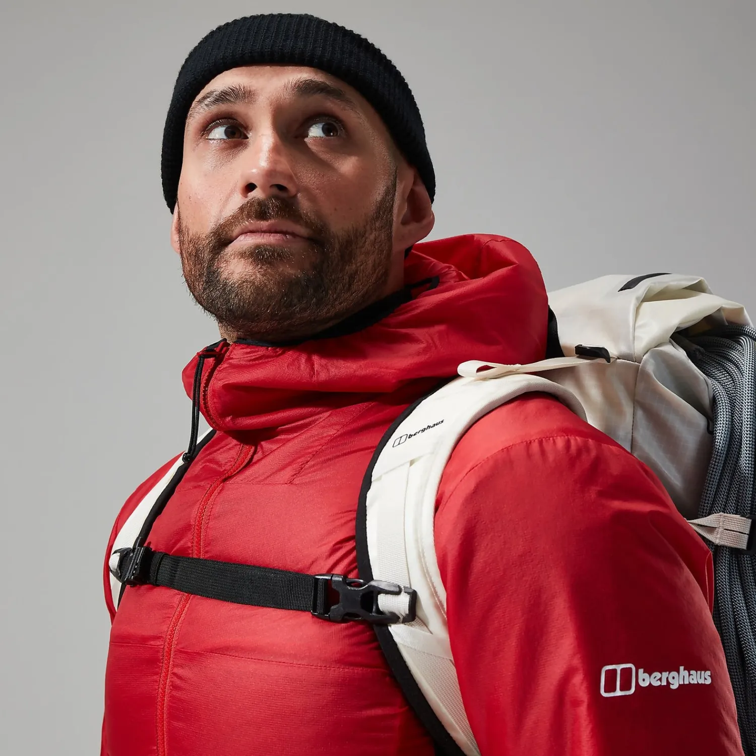 Berghaus MTN Arete LB Synthetischer Hoodie für Herren - Rot/Schwarz-Herren Hoodies Und Sweatshirts