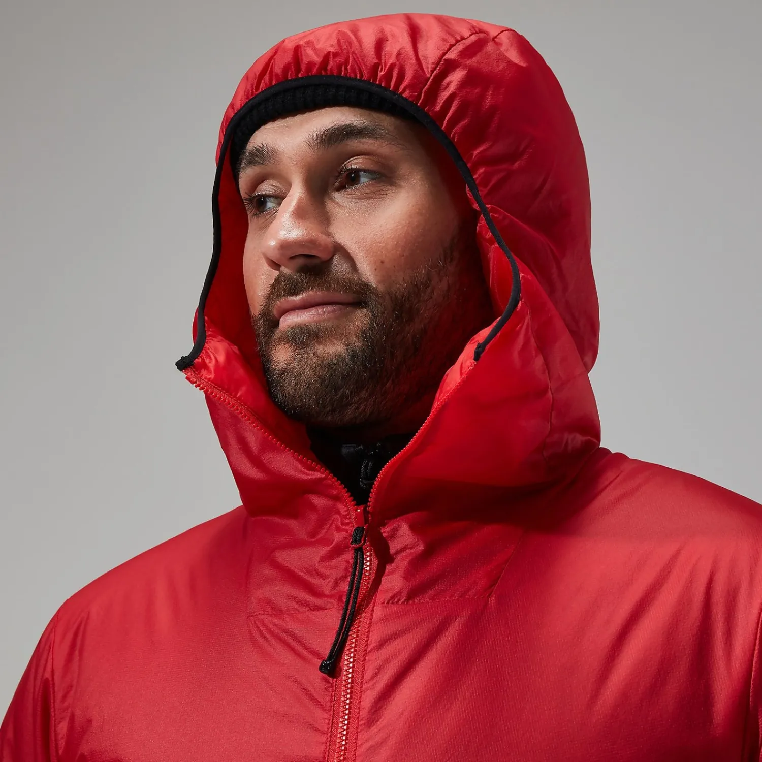 Berghaus MTN Arete LB Synthetischer Hoodie für Herren - Rot/Schwarz-Herren Hoodies Und Sweatshirts